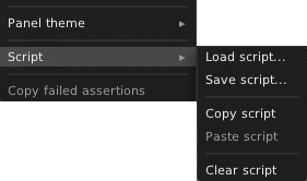 Script Menu